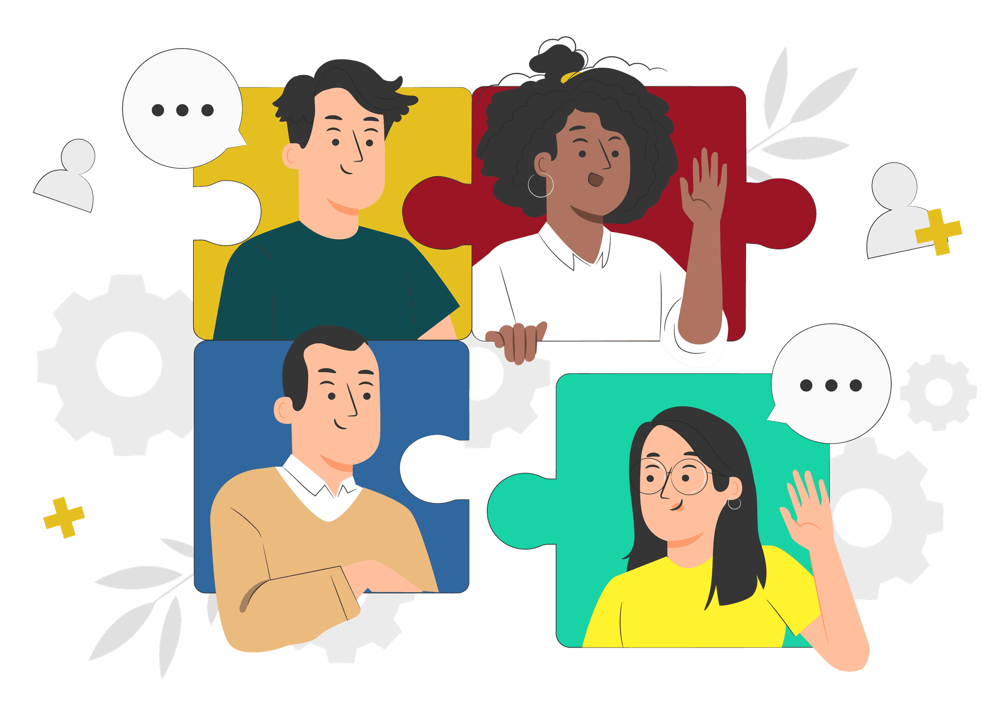 Team working together